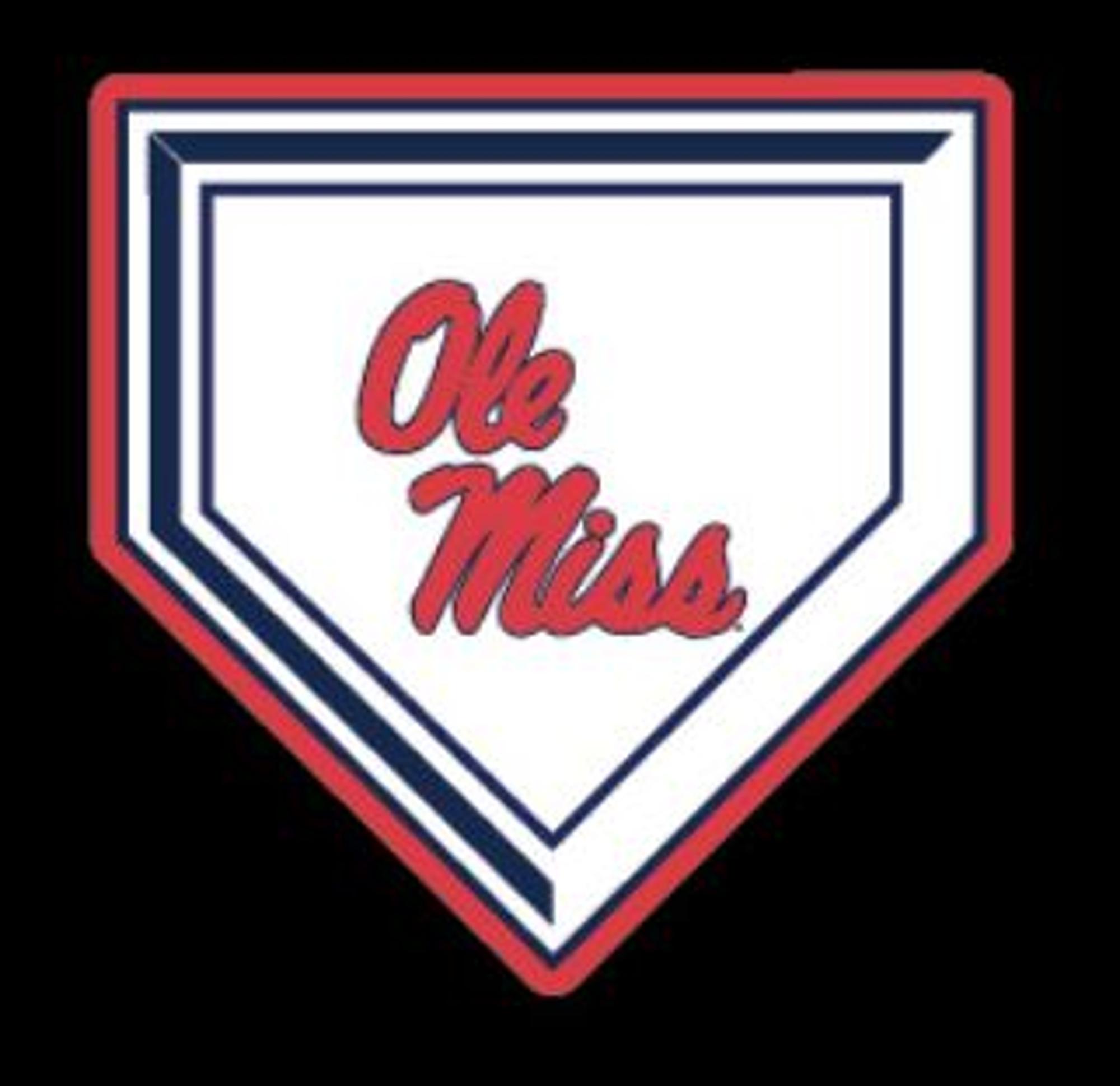 image of: Ole Miss Home Plate Dizzler Sticker 2in