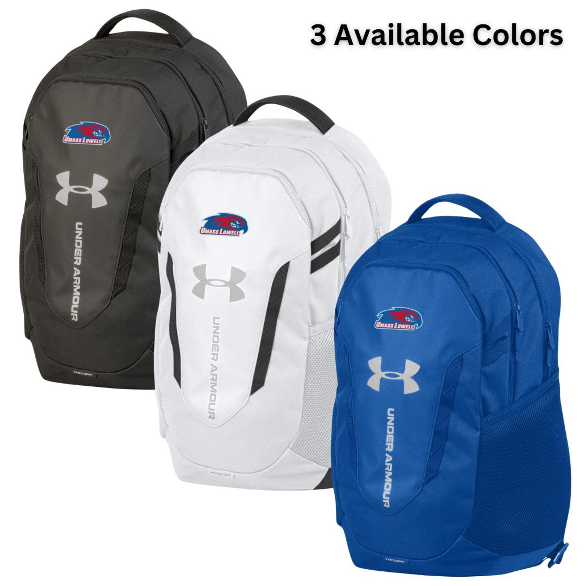 Under Armour Hustle Backpack | UMass Lowell Bookstore