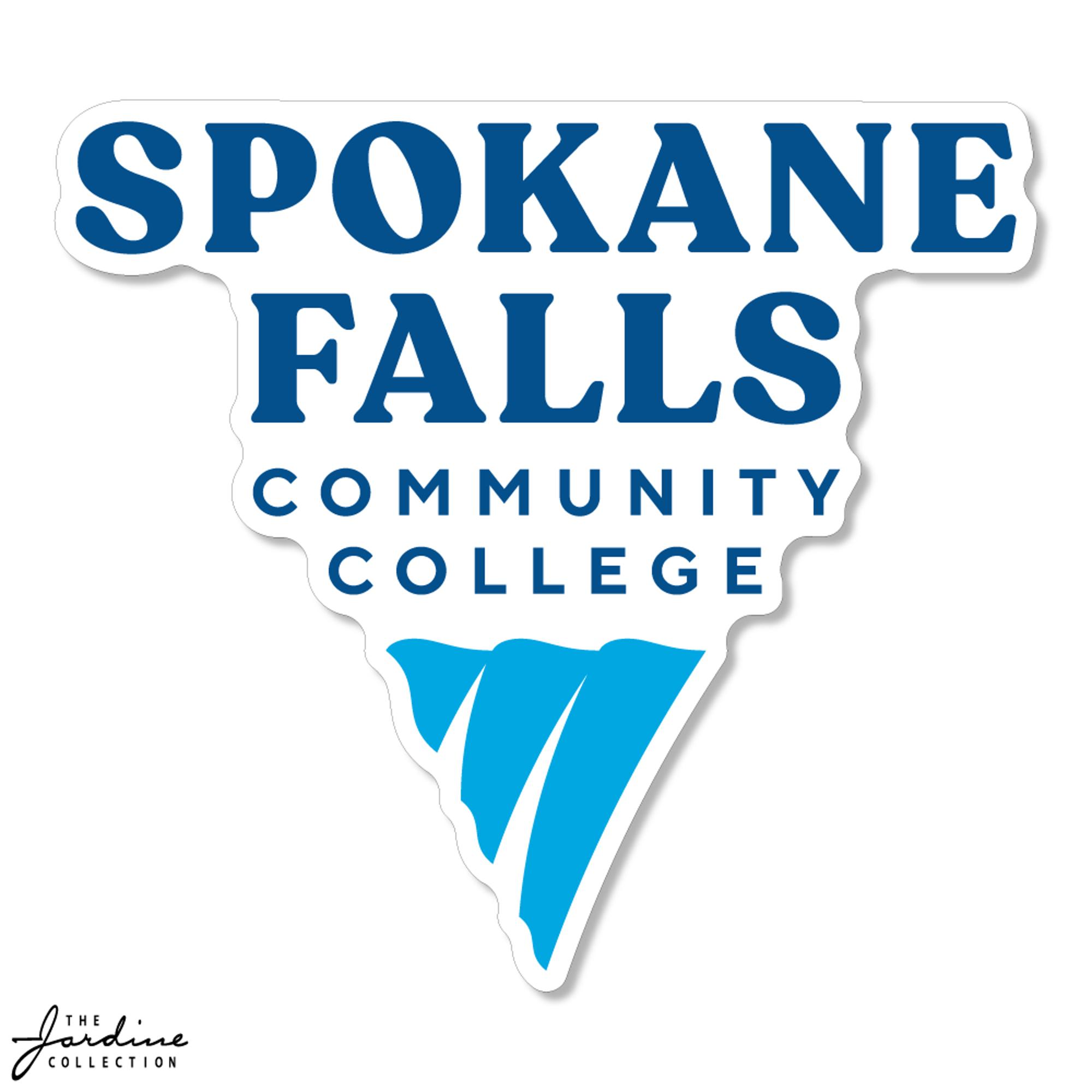 image of: SFCC 6" VINYL DECAL FALLS LOGO