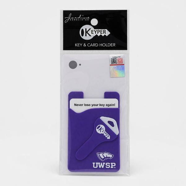University of Wisconsin Stevens Point Adhesive Phone Wallet with Key Holder; $5.98