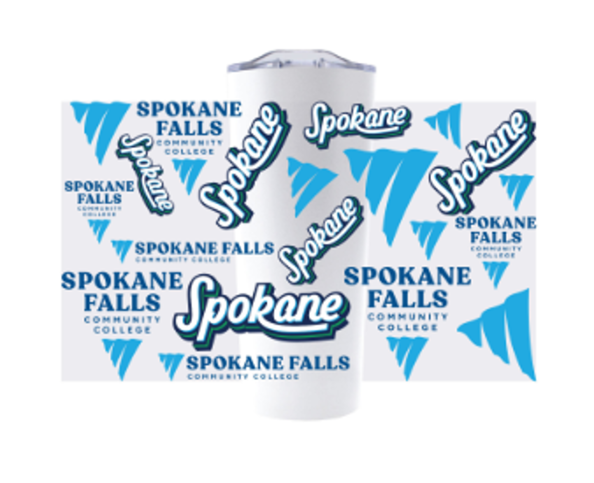 Product image 1 of 1 for SFCC 22 OZ TUMBLER ALL OVER PRINT WHITE