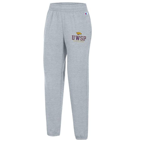 UWSP Women's Champion Fleece Pant, Heather Grey; $56.98