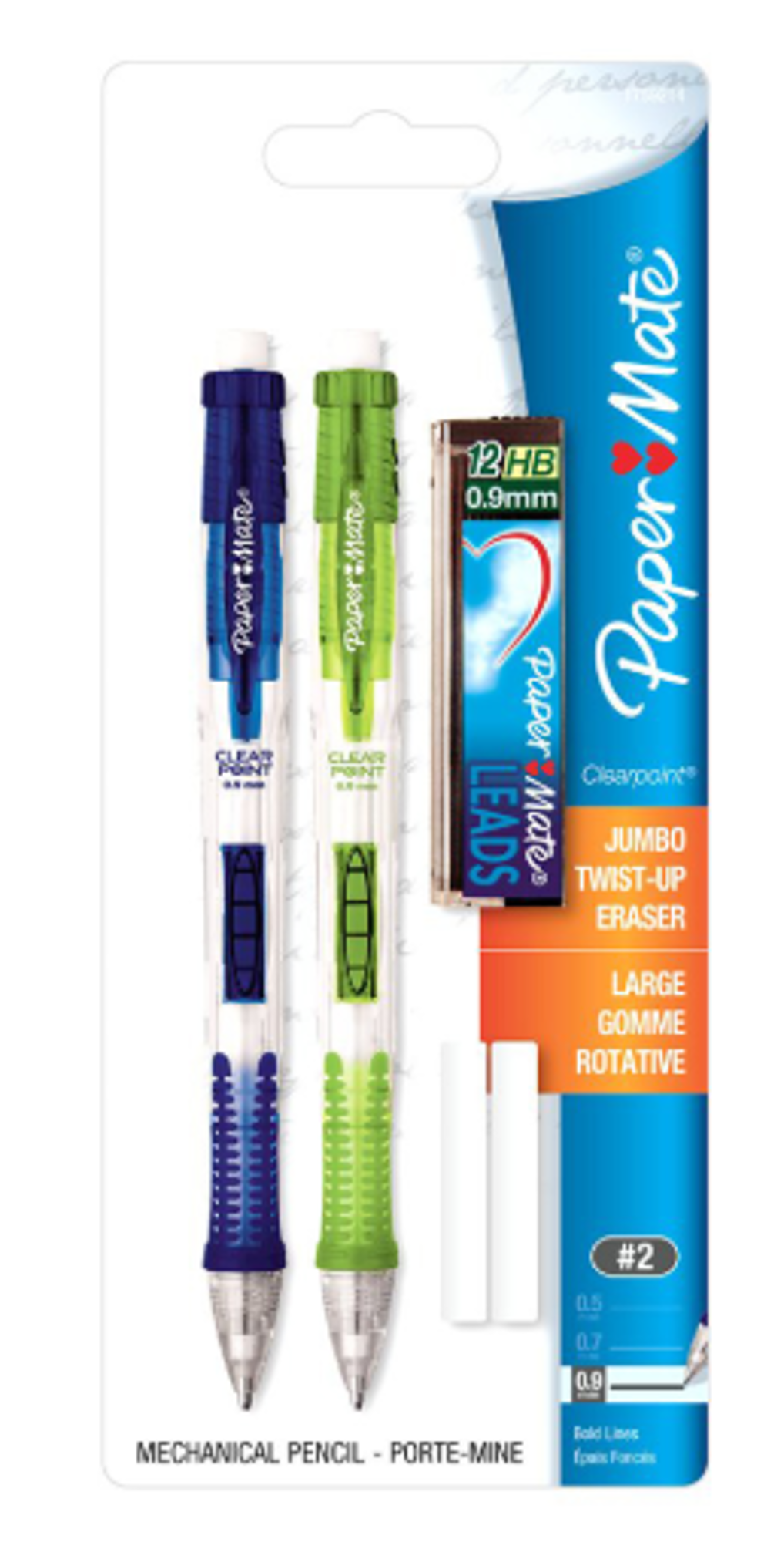 Product image 1 of 1 for Paper Mate Clear Point .9mm Mechanical Pencil, 2 Pack