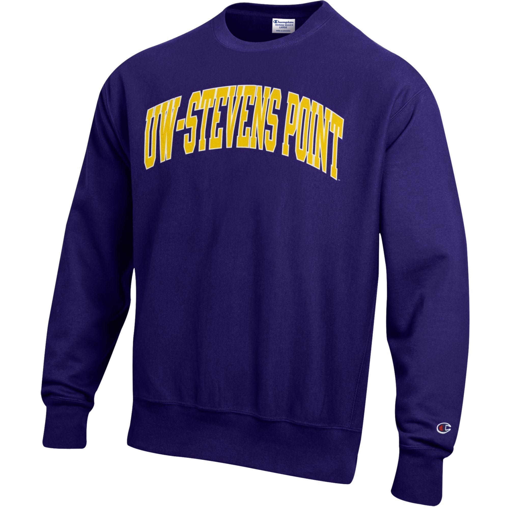 Product image 1 of 1 for University of Wisconsin Stevens Point Champion Powerblend Crew, Purple