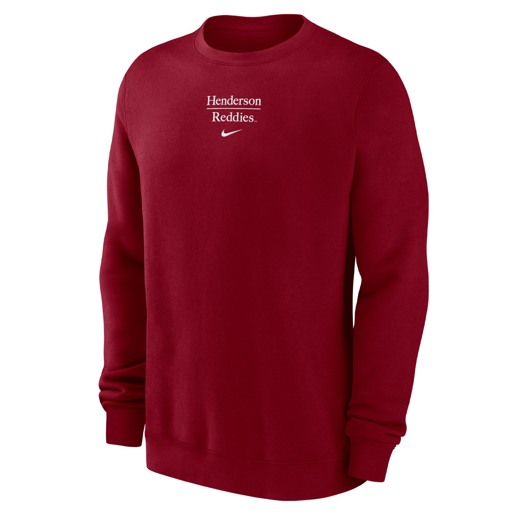 image of: Henderson Reddies Nike Club Fleece Crew Sweatshirt