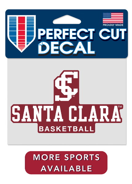 Santa Clara Broncos Athletics Perfect Cut Decals, Red; $7.98