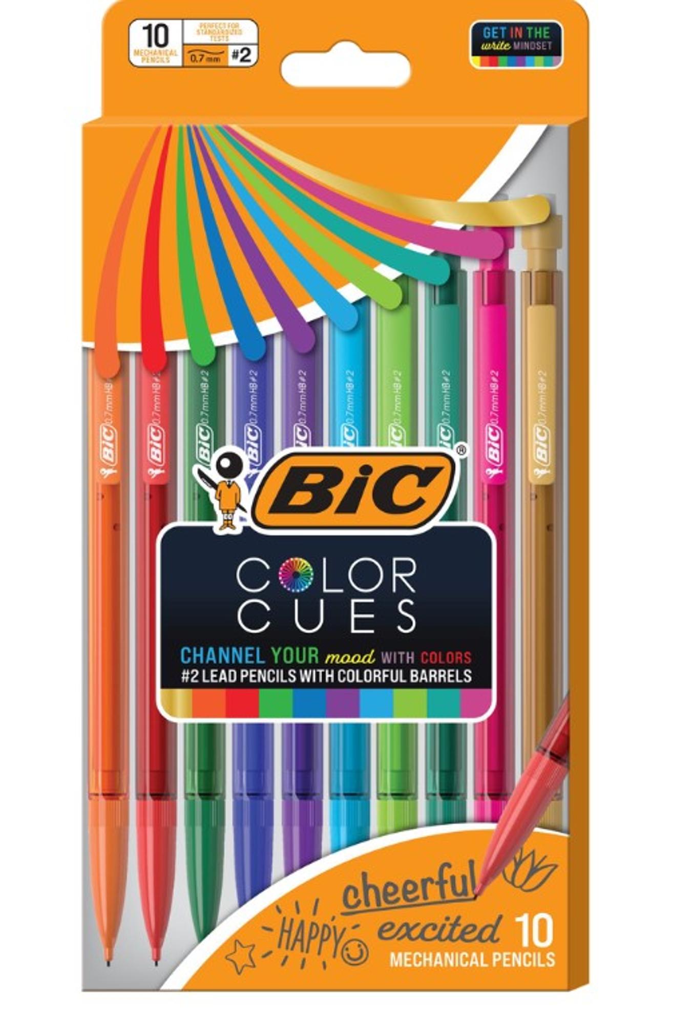 image of: BIC Color Cues 10pk Mechanical Pencils - 7mm
