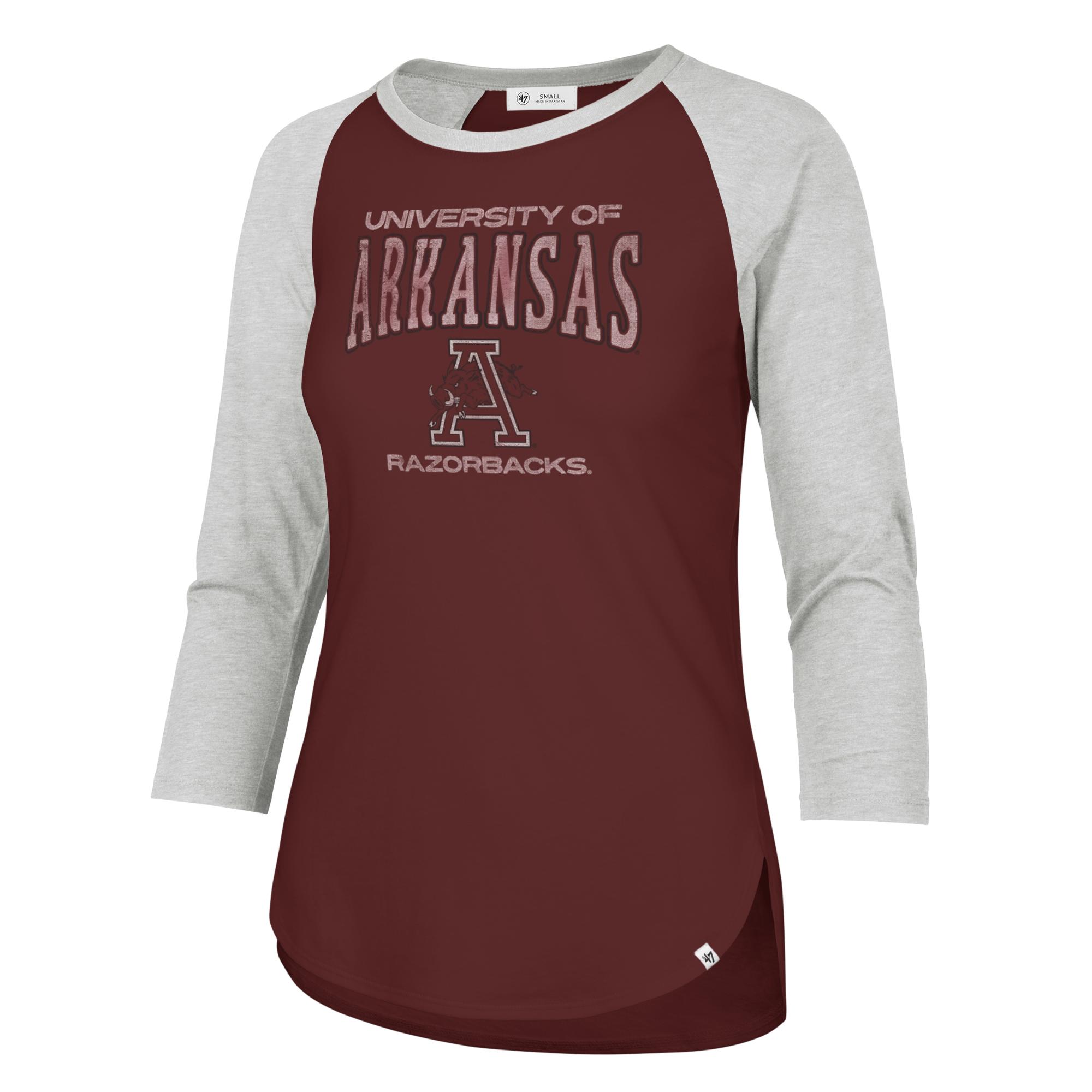 image of: Arkansas Razorbacks Women's Arkansas Razorbacks Heatwave Frankie Raglan