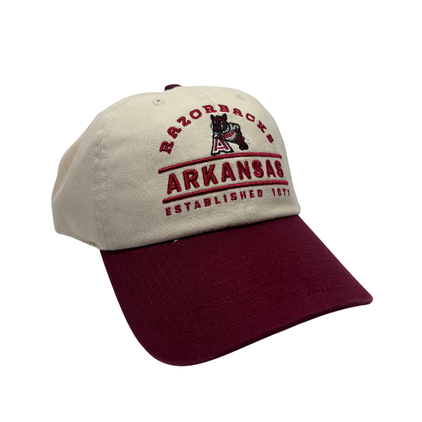 Arkansas Razorbacks 47' Vintage Natural Windham Clean Up Hat; $35.00