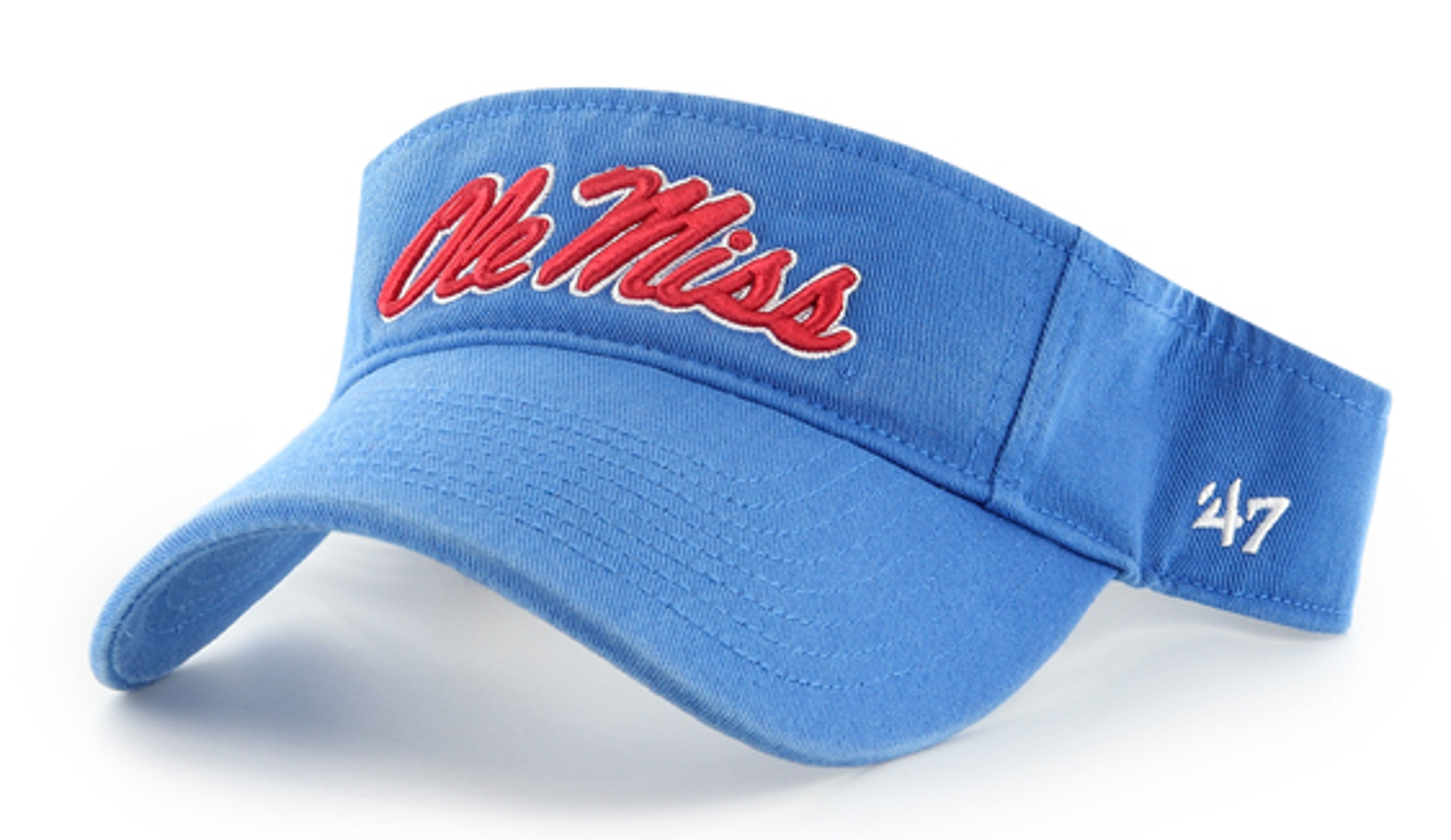 image of: Ole Miss Clean Up Visor Blue Raz