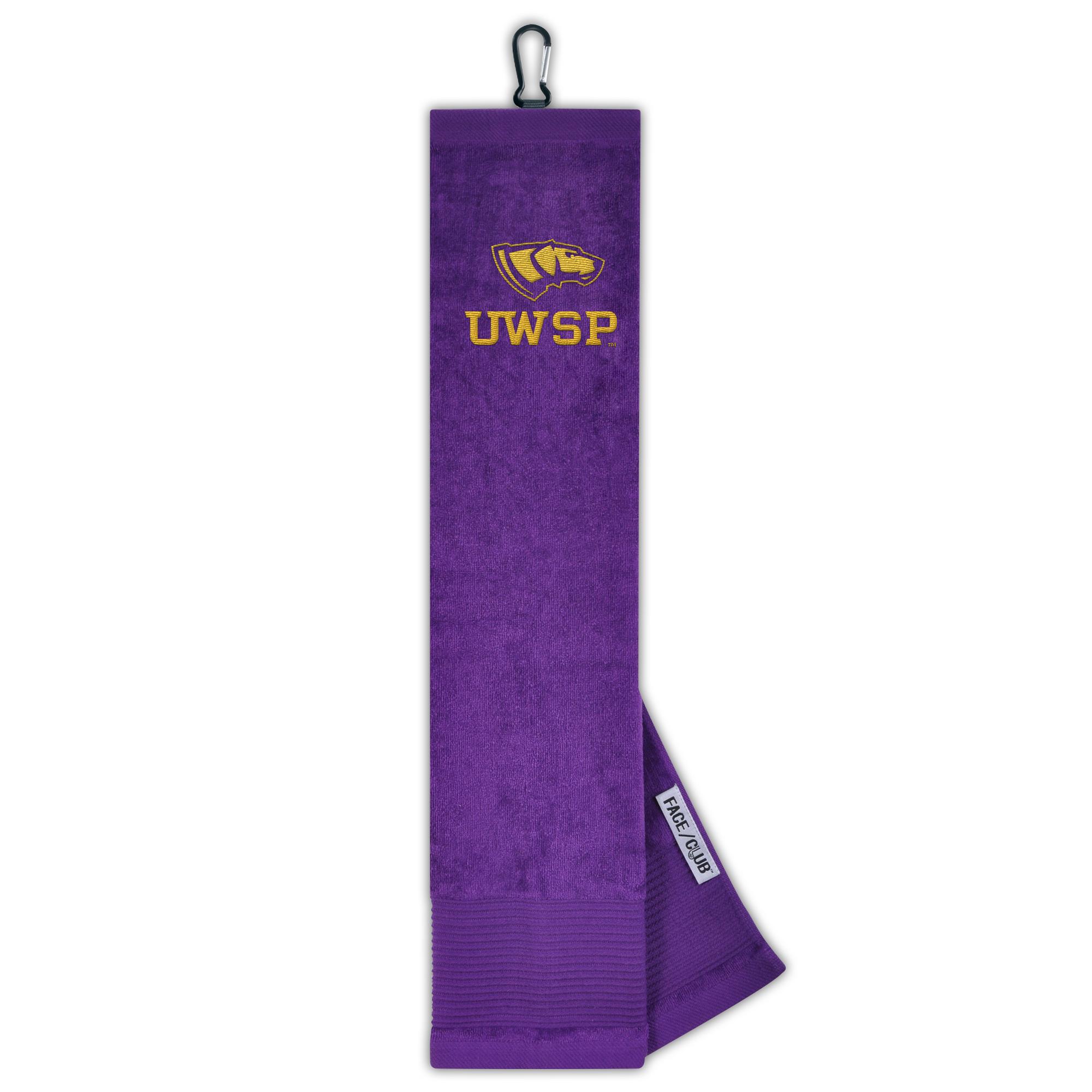 Product image 1 of 1 for UWSP 16x24 Trifold Golf Club Towel - Purple