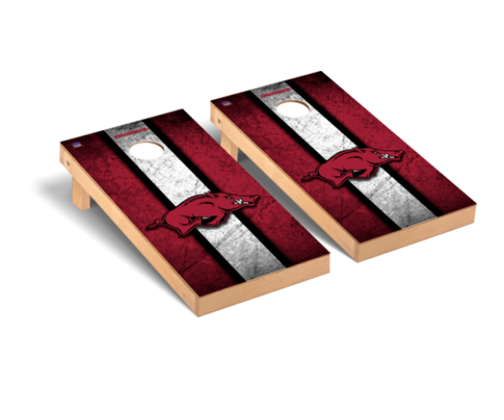 image of: Arkansas Razorbacks Vintage Regulation Cornhole Game Set- DROP SHIP ONLY