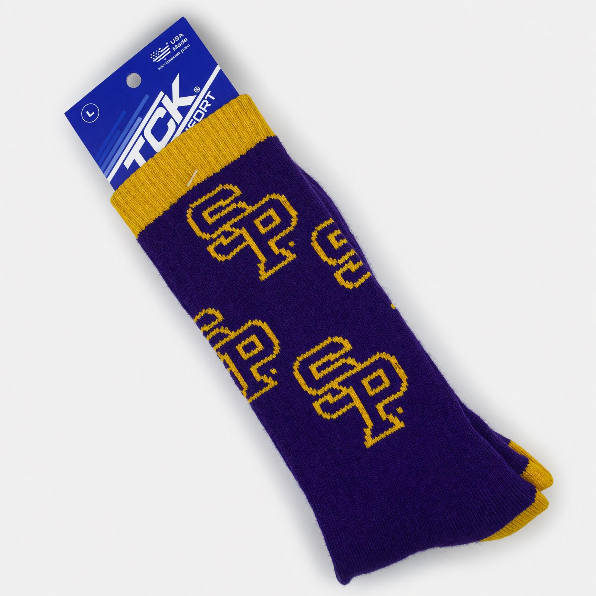 Product image 1 of 2 for University of Wisconsin Stevens Point Allover Print Crew Sock