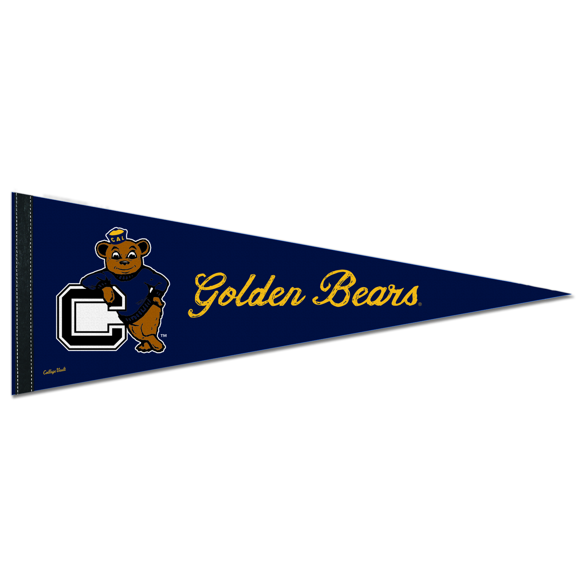 Felt Pennant 9x24in Oski Leaning Logo Cal Student Store