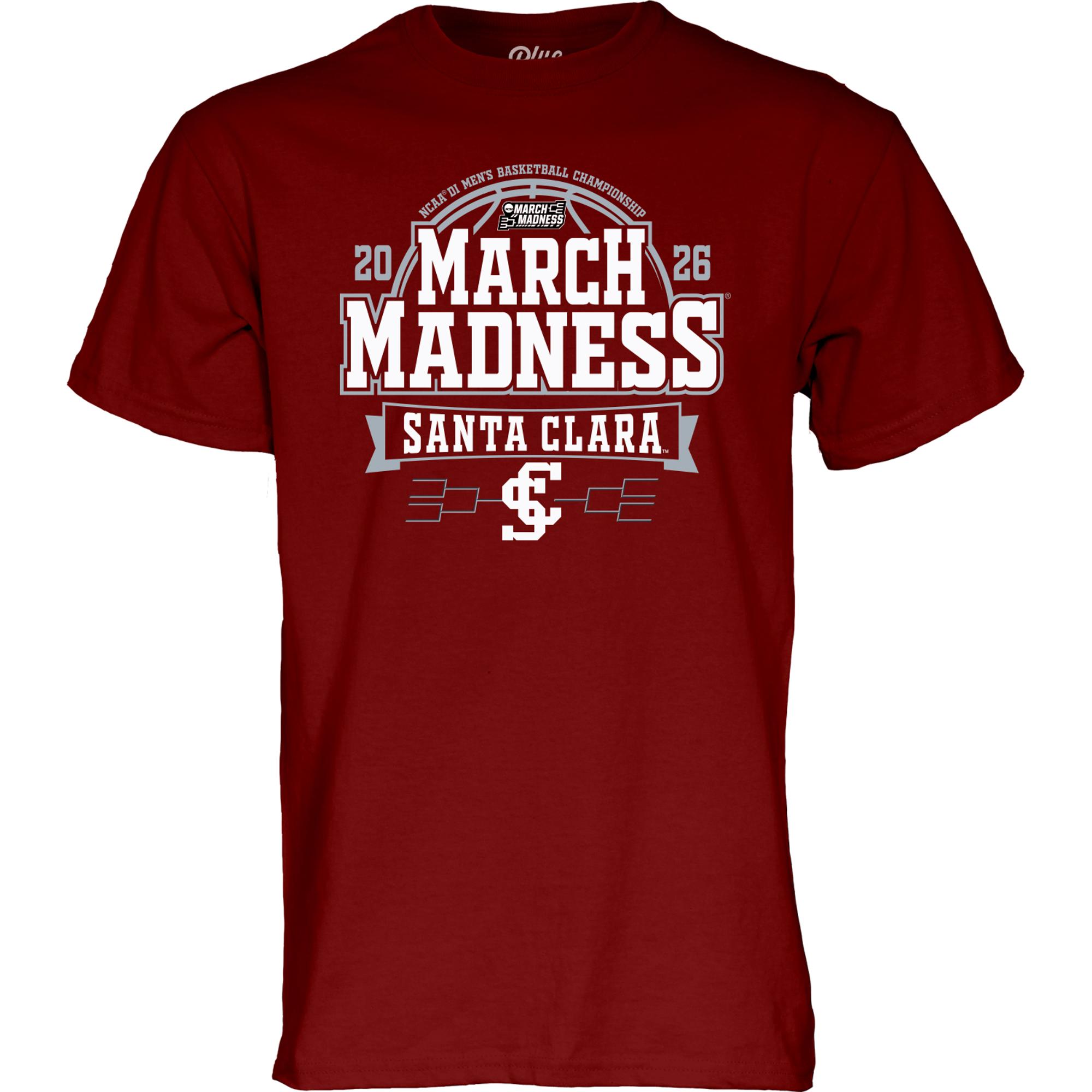 Variant 2 of 3 for Santa Clara Broncos March Madness 2026 Short Sleeve Tee