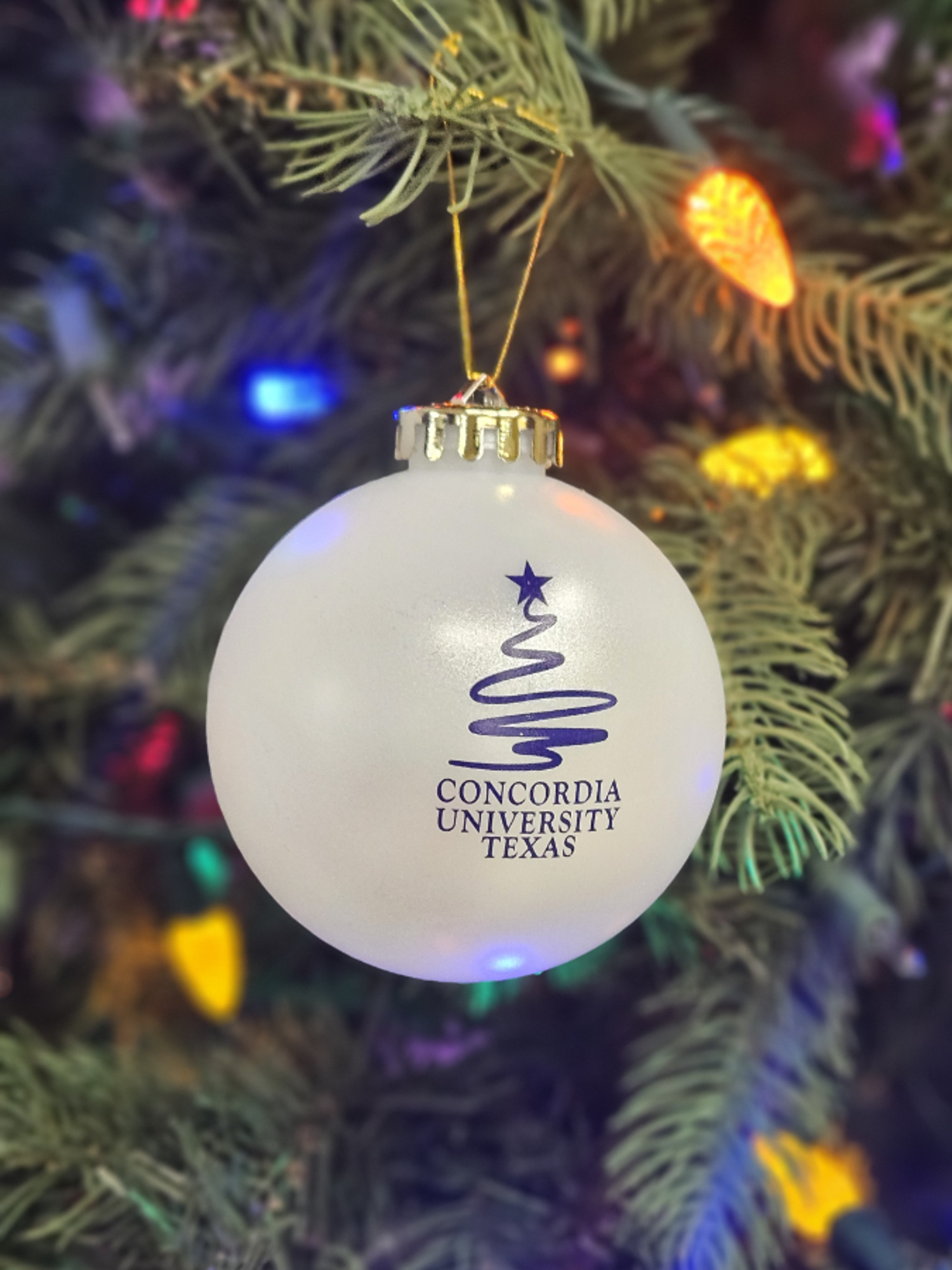 image of: Shatterproof Tree Swirl Ornament