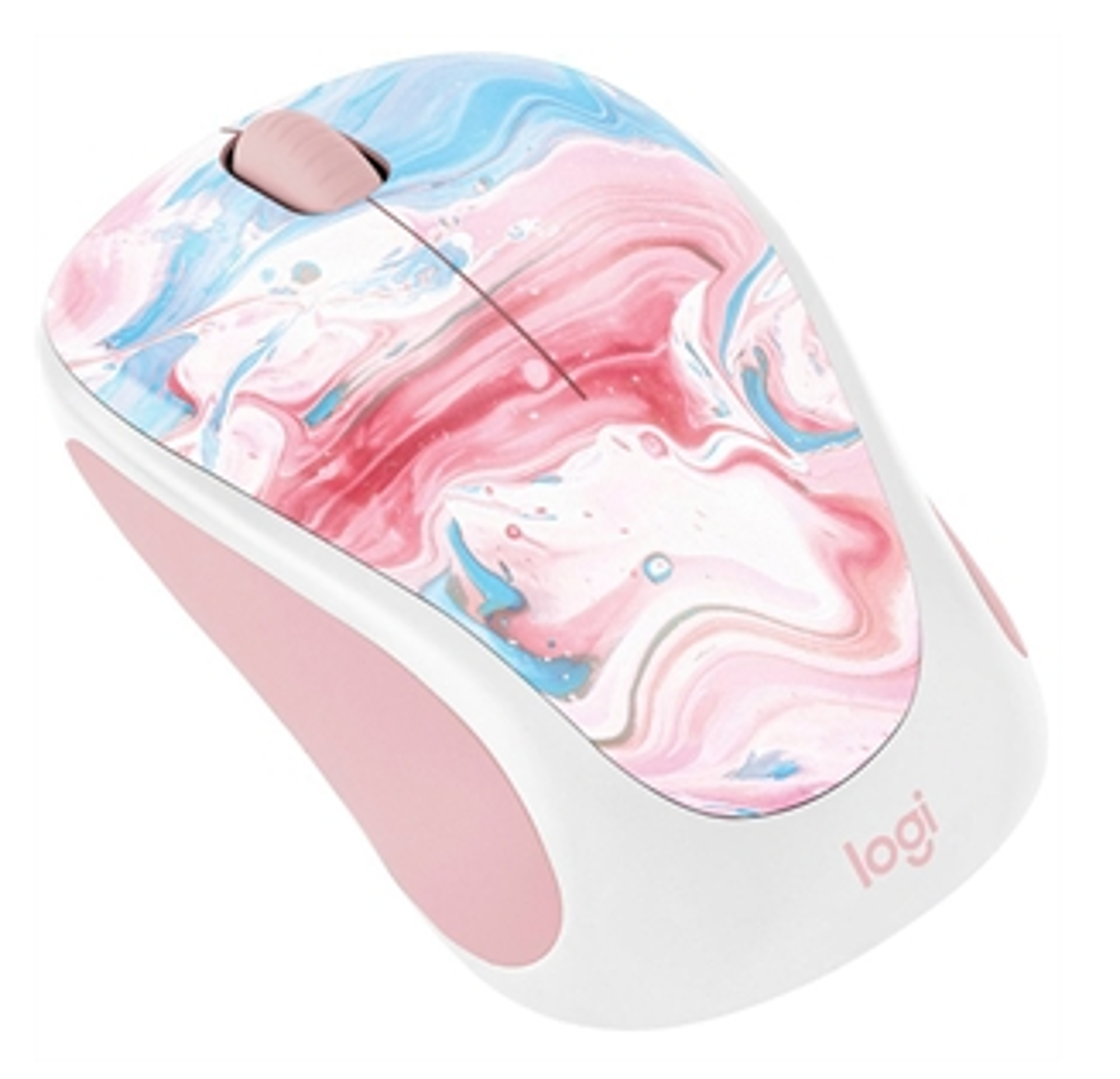 Product image 1 of 1 for Logitech Wireless Mouse- Cotton Candy