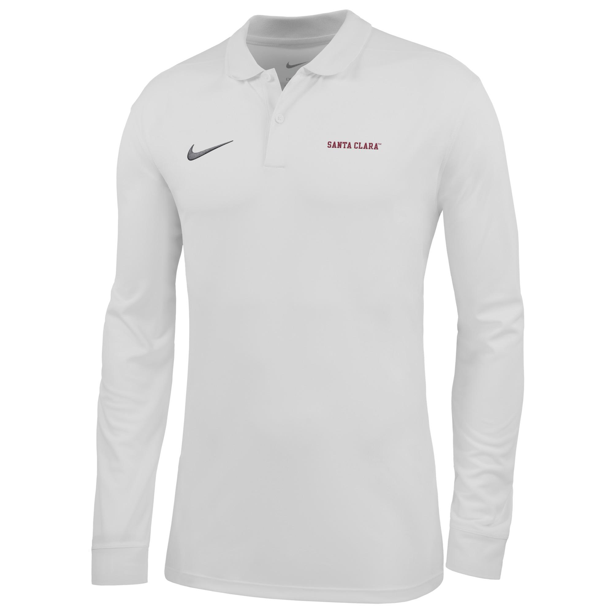 Variant 2 of 2 for Santa Clara Broncos Nike Dri-FIT Victory Solid Long Sleeve Polo