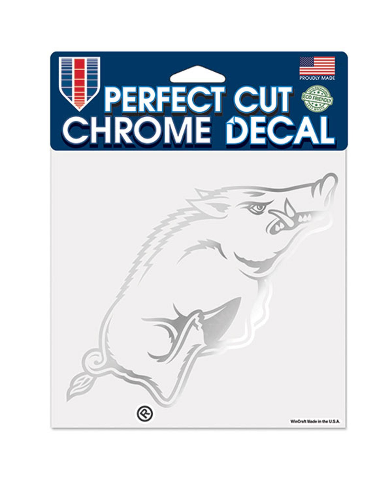 image of: Arkansas Razorbacks WinCraft 6'' x 6'' Chrome Decal