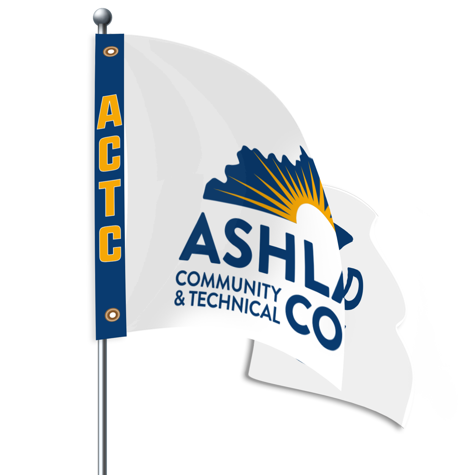 Product image 2 of 2 for KACTC 3'X5' SUB FLAG WHT