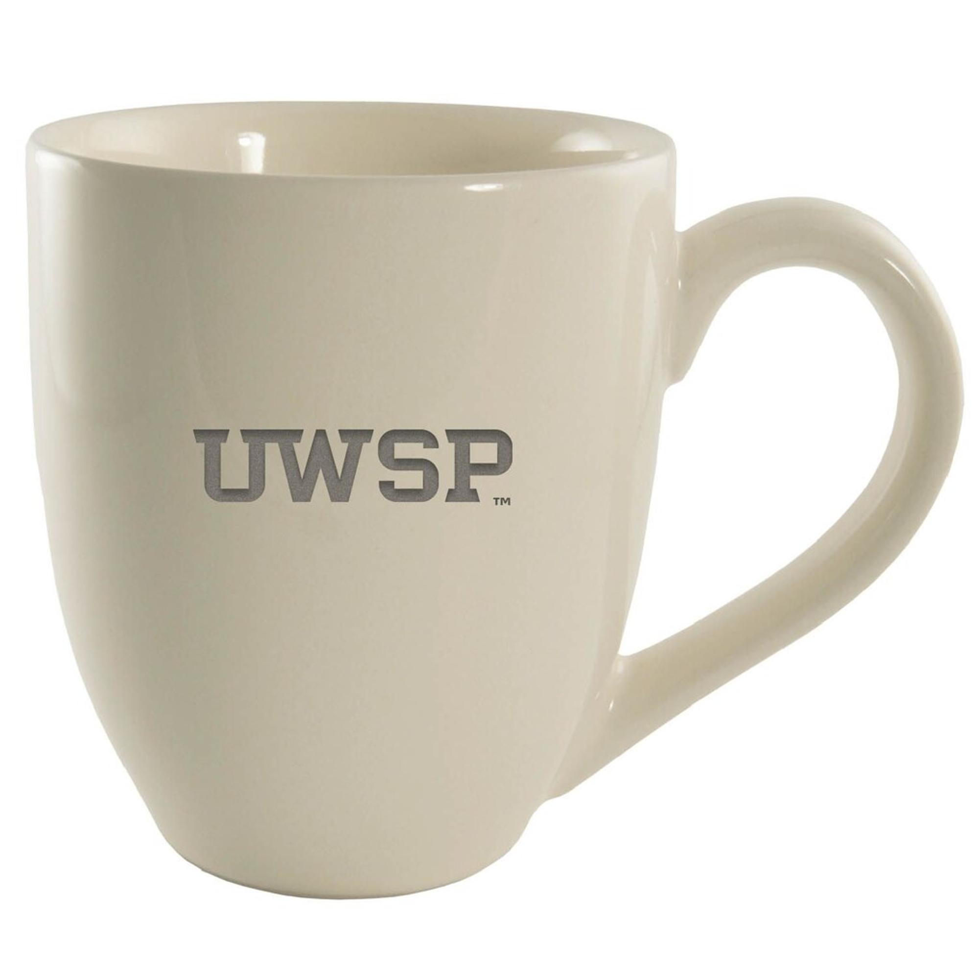 Product image 1 of 1 for University of Wisconsin Stevens Point 16oz Bistro Solid Ceramic Mug, Cream