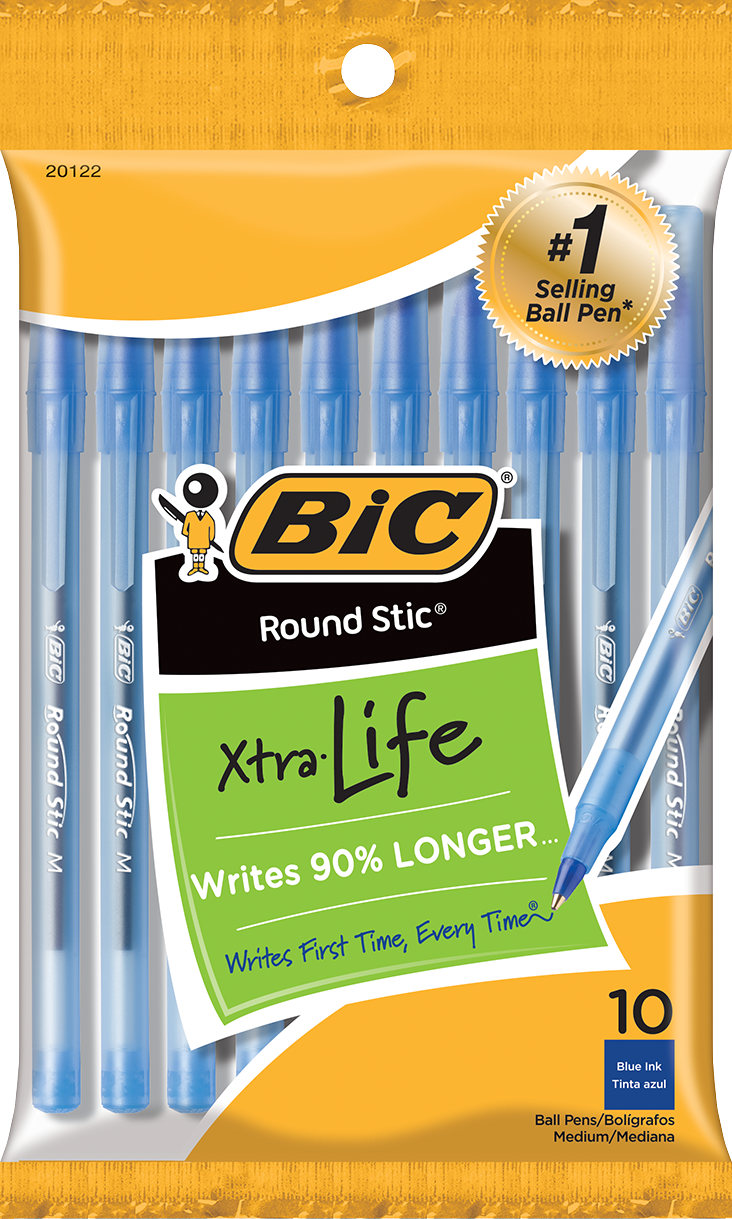 Product image 1 of 1 for Round Stic Ballpoint Pen Blue 1.0mm 10 Pk BP