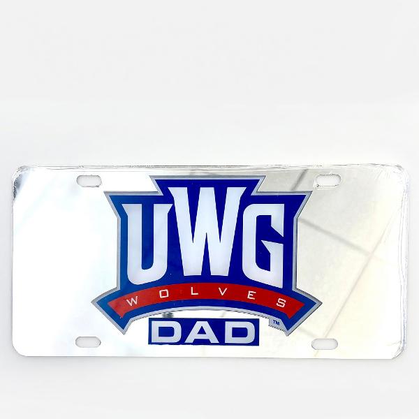 UWG ATHLETICS LOGO DAD LICENSE PLATE; $29.99