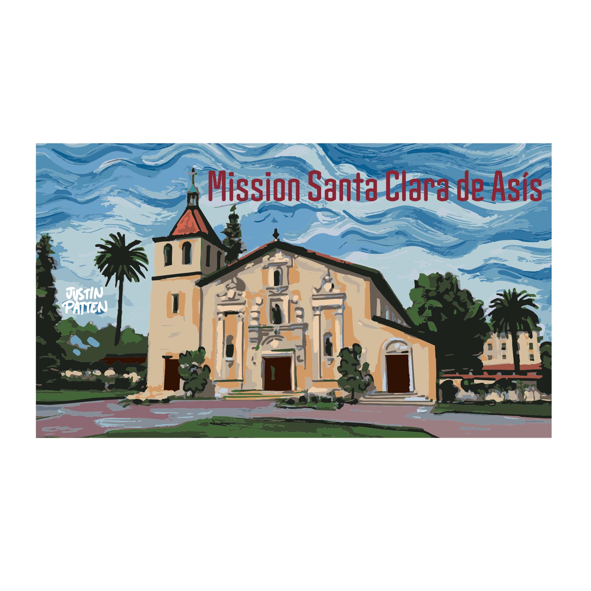 Product image 1 of 1 for Santa Clara Mission de Asis Justin Patten Wood Magnet