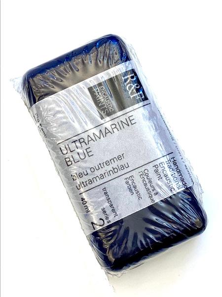 R & F ENCAUSTIC PAINT/ULTAMARINE BLUE 40 ML; $13.09
