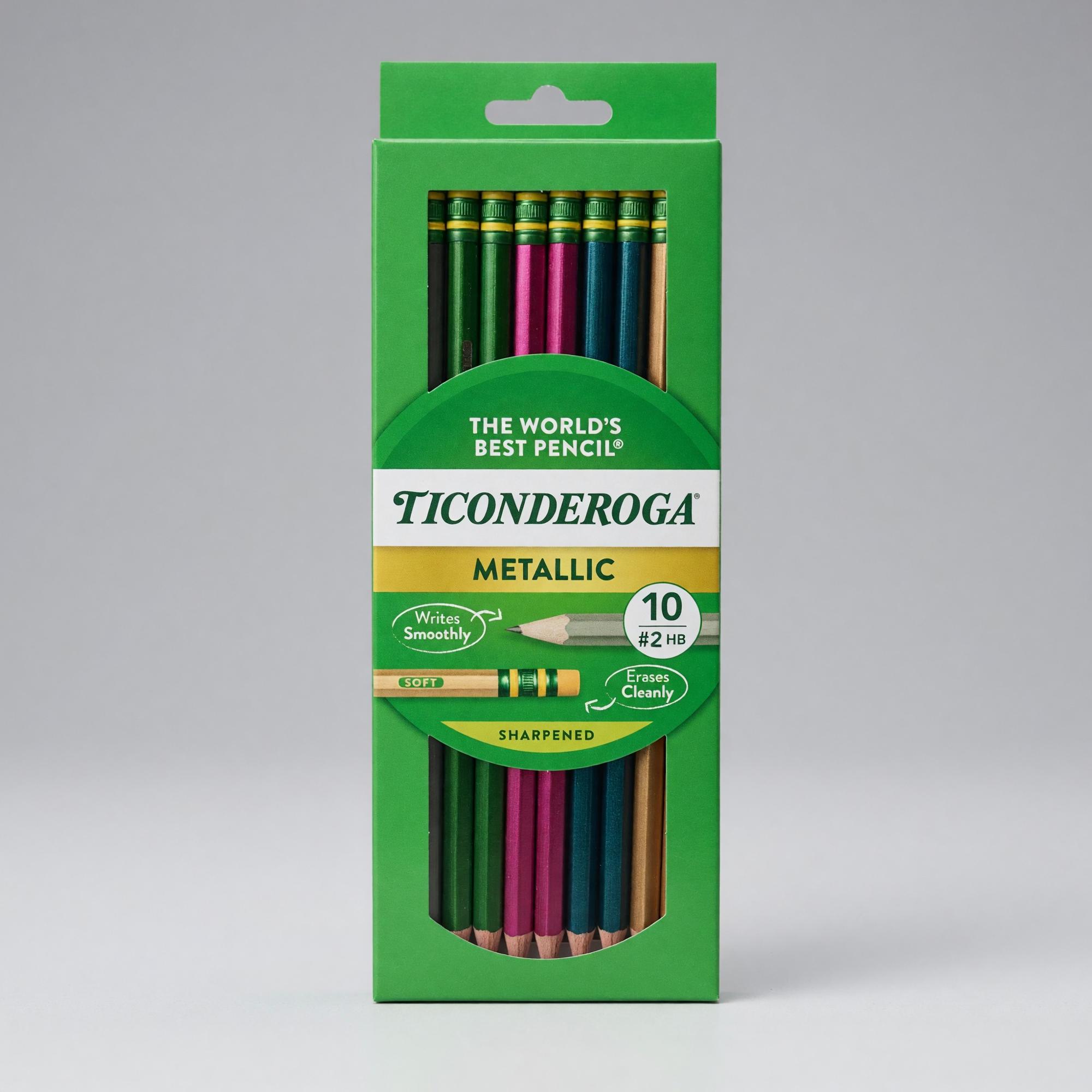 Product image 1 of 1 for PENCIL Ticonderoga Metallic 10 ct