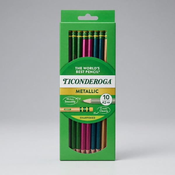 PENCIL Ticonderoga Metallic 10 ct; $7.99