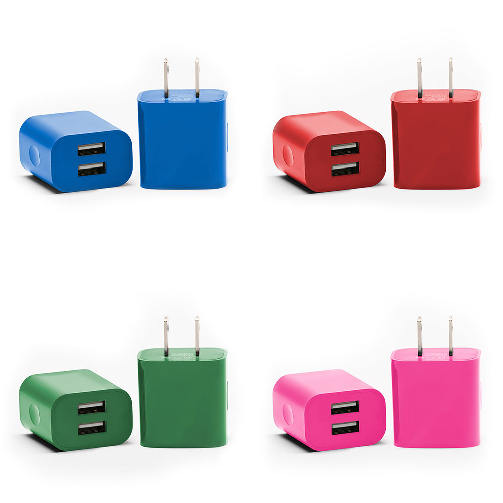 image of: Charge MAXX Wall Charger (Blue-Green-Pink-Red)