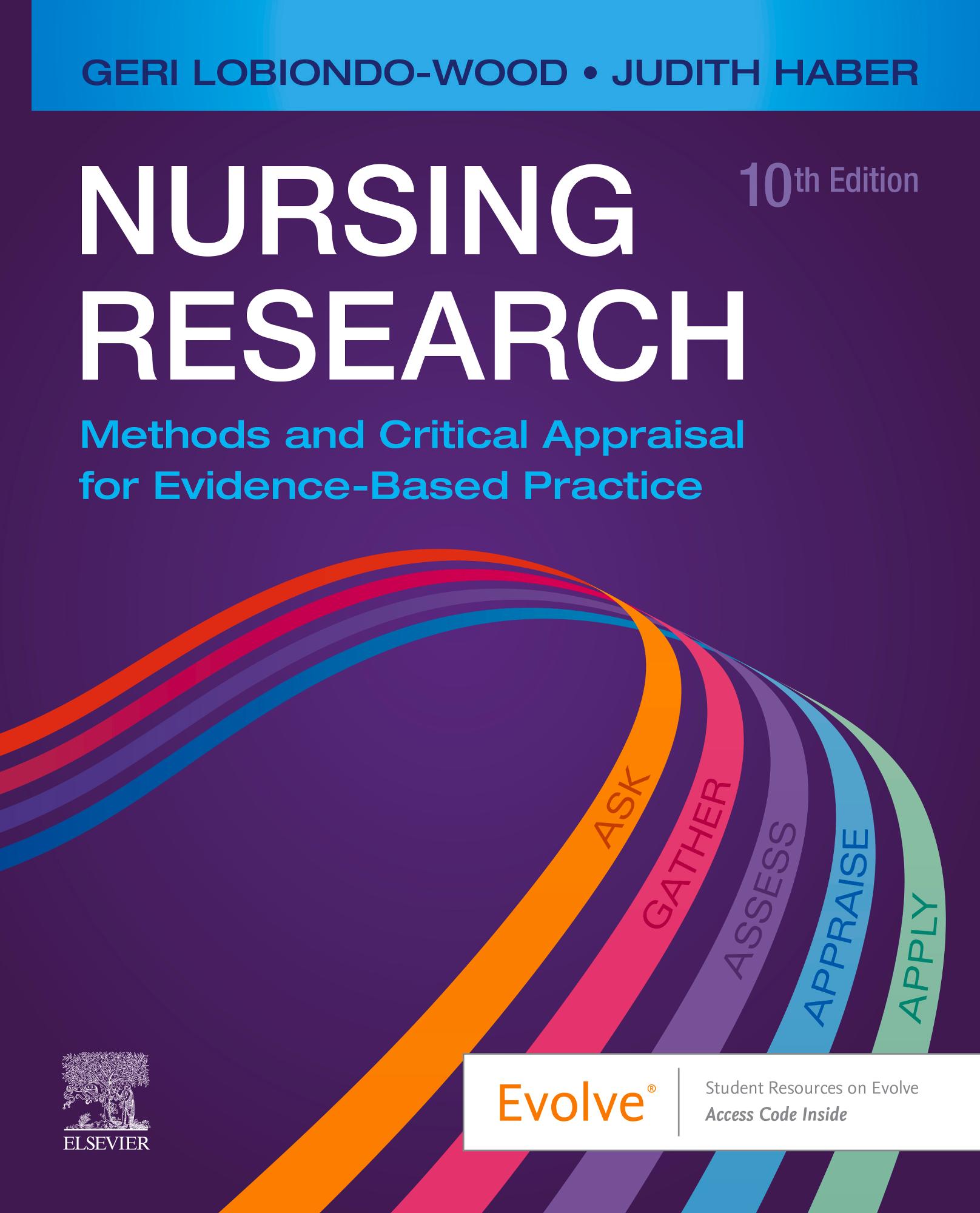 Cover image for NURSING RESEARCH: METHODS AND CRITICAL APPRAISAL FOR EVIDENCE-BASED PRACTICE