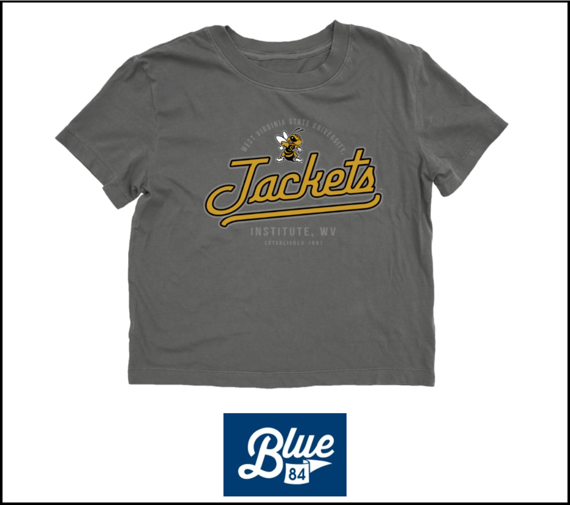 Product image 2 of 2 for Tee - Blue 84 Charcoal Crop "Jackets"