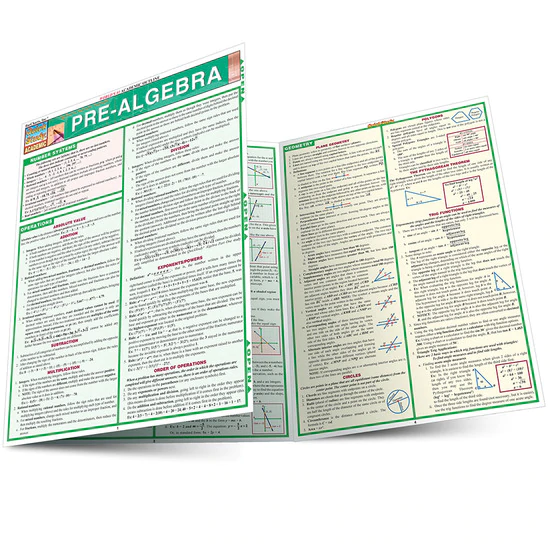 Cover image for PRE-ALGEBRA LAMINATED STUDY GUIDE