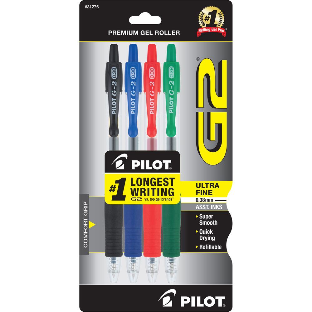 Product image 1 of 1 for Pilot - G2 Retractable Gel Pen - Blue, 4pk