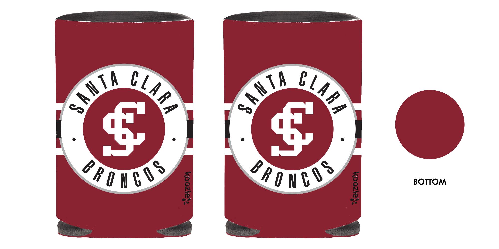 image of: Santa Clara Broncos Circle Standard Koozie
