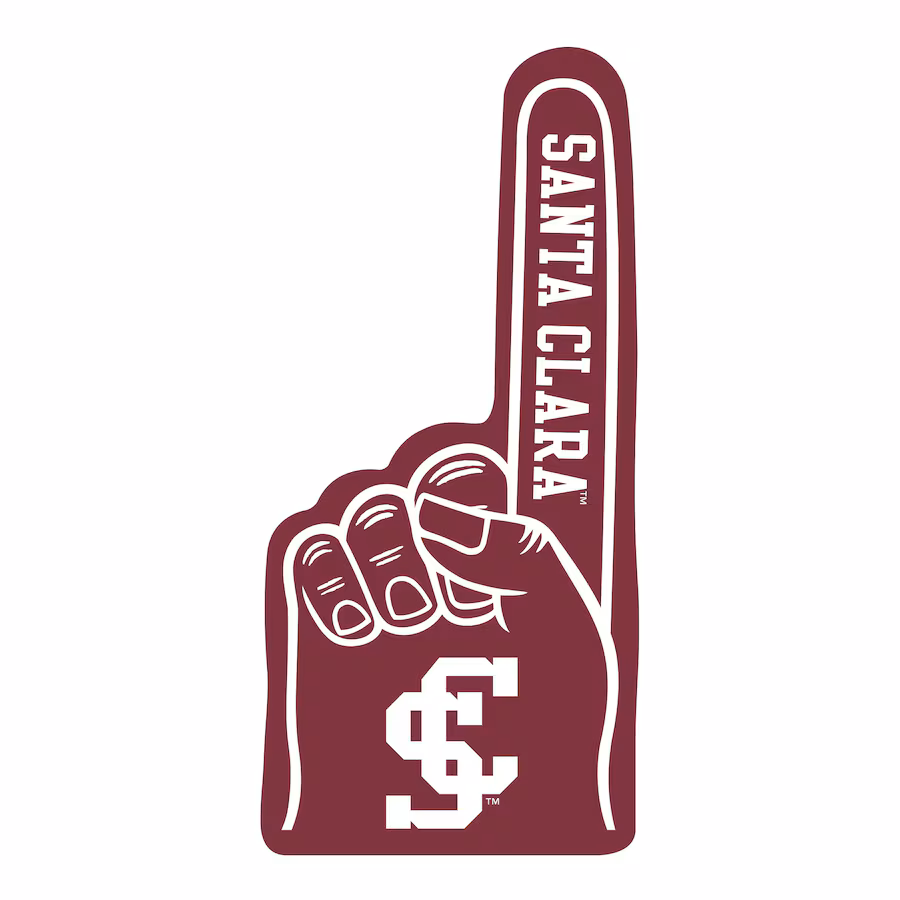 image of: Santa Clara University 16in Foam Finger, Maroon