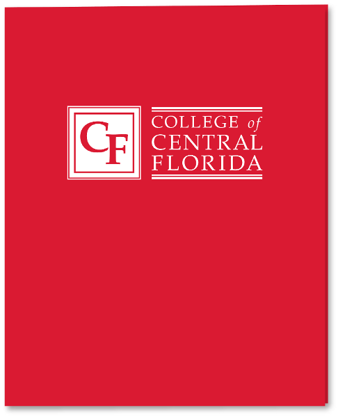 CF FOLDER 2-pocket Imprinted; $3.49