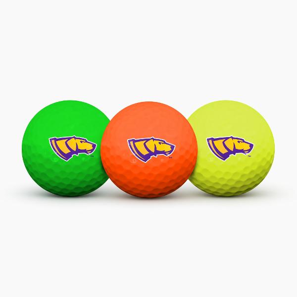 UWSP 3 pc Multi Color Golf Balls; $19.98