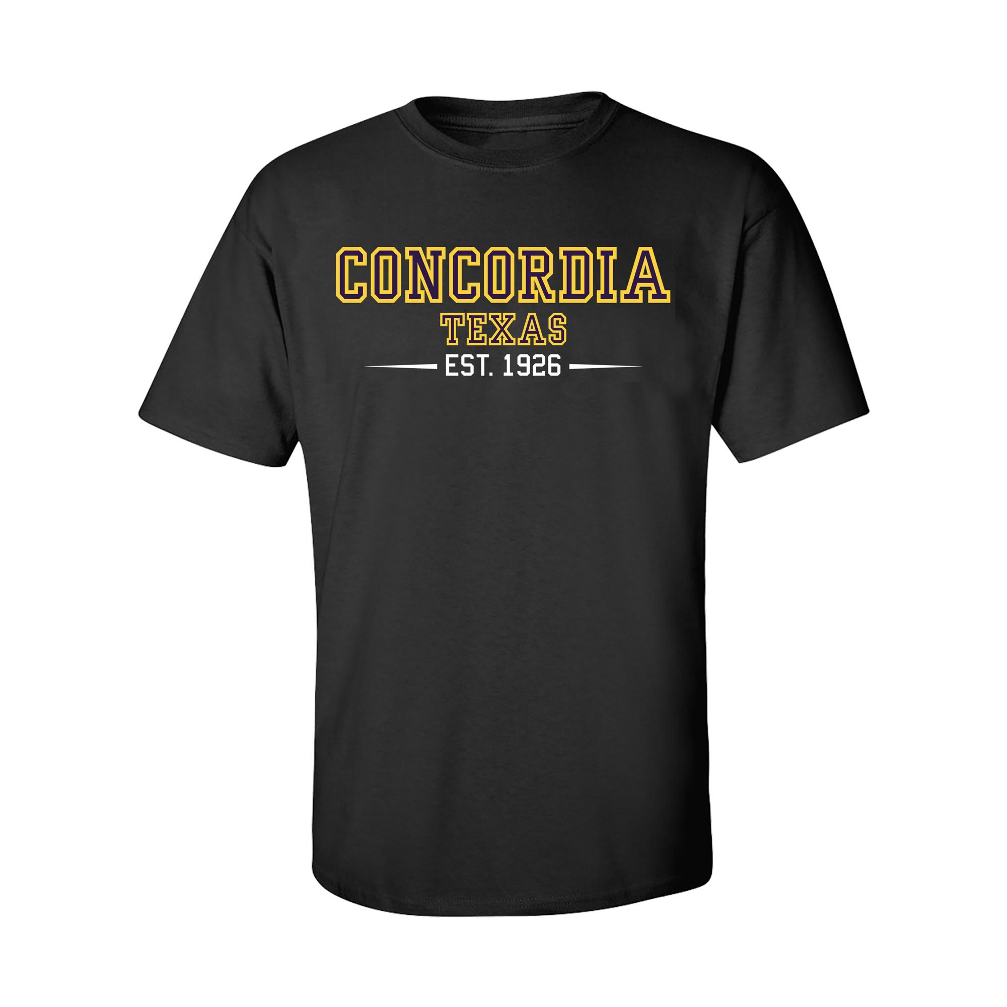 image of: Concordia Est. 1926 Tee Black