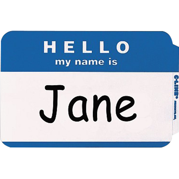 HELLO NAME BADGES 20 PK; $2.09