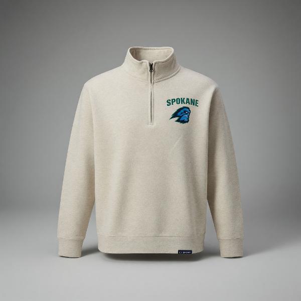 SCC 1/4-Zip Butte Oatmeal; $65.99