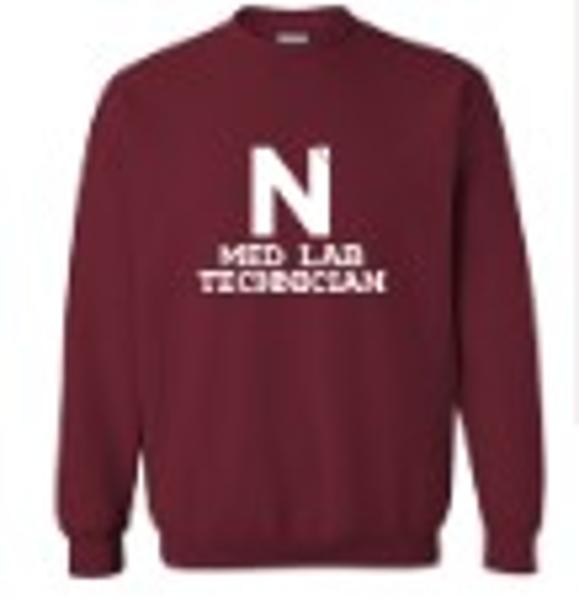 MLT 18000 Sweatshirt Med Lab Tech; $16.99