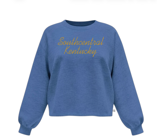 KSCKY LS CREW LAKESIDE EMB SCRIPT; $52.99