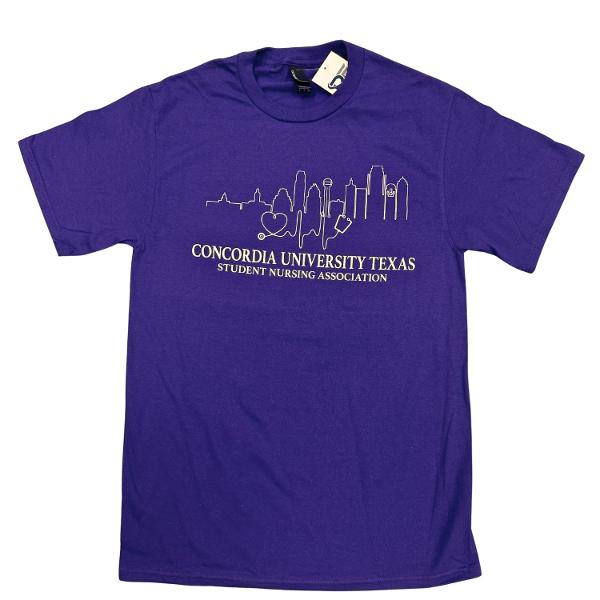 CTX x SNA Austin-Dallas Skyline Concordia Texas Nursing Tee; $24.99