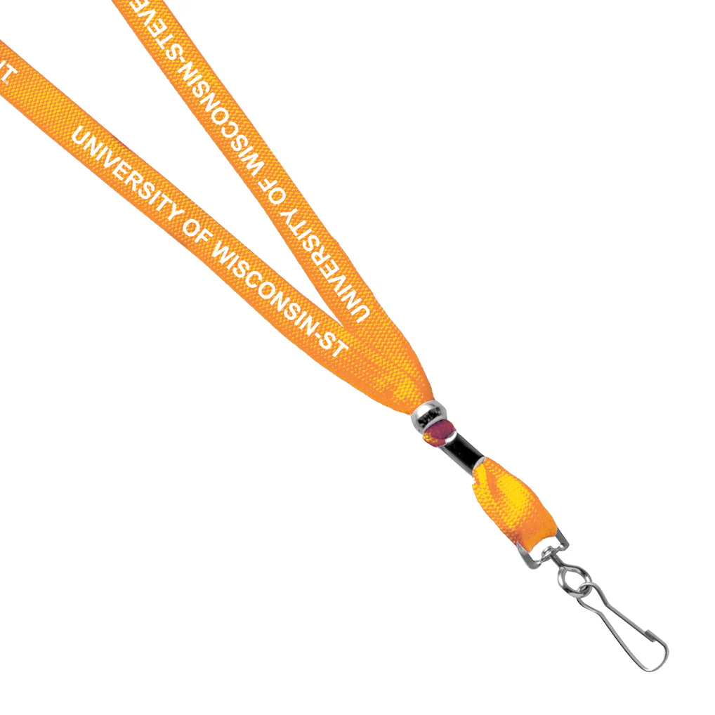 Product image 1 of 1 for University of Wisconsin Stevens Point 3/8 Lanyard, Gold