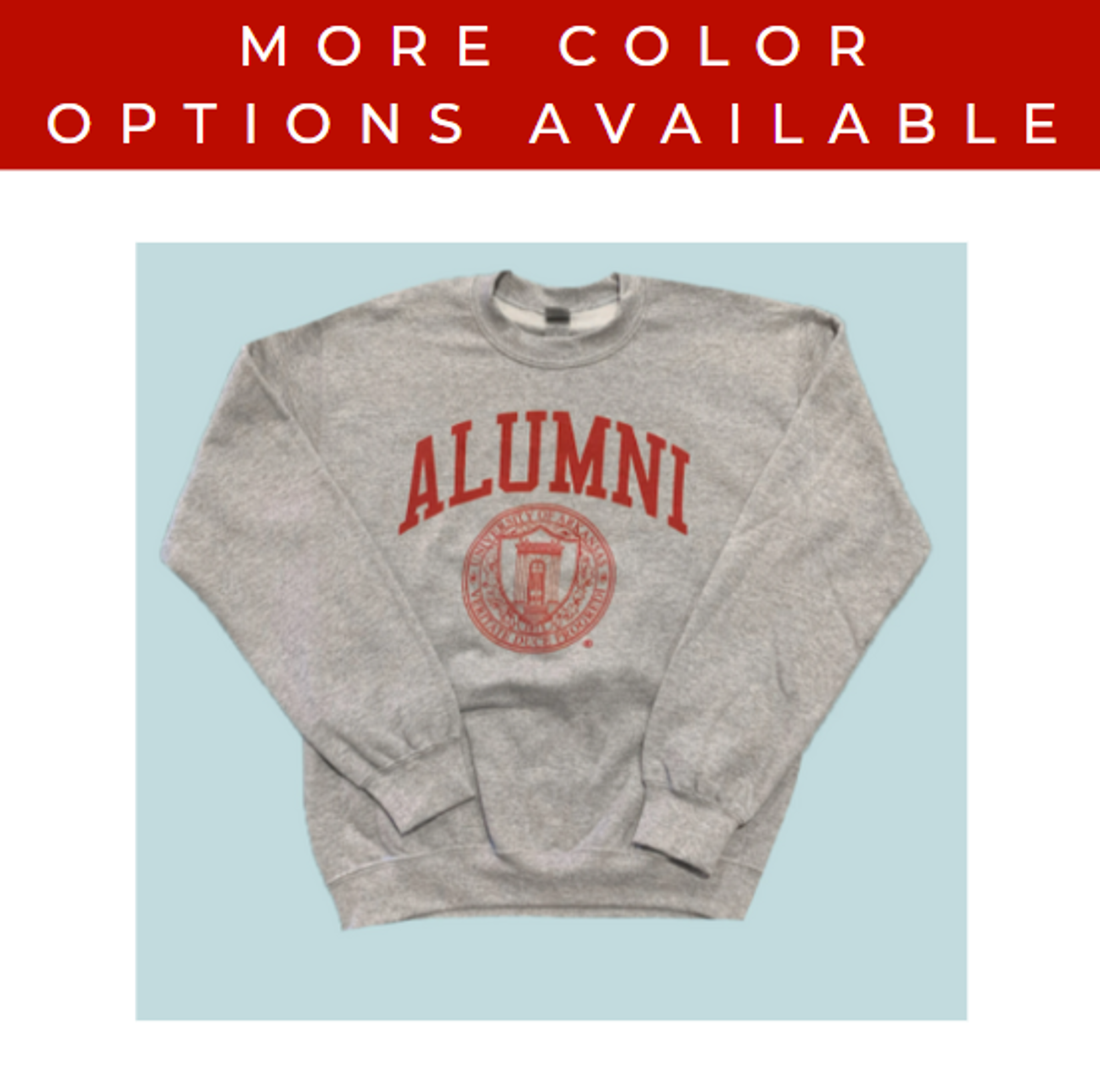 image of: University of Arkansas Alumni Seal Crew Sweatshirt