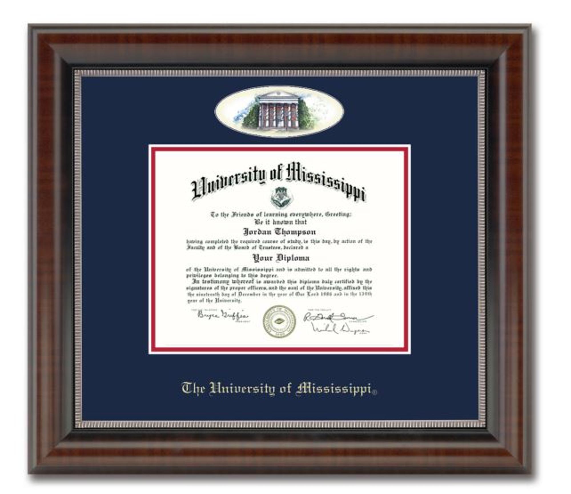 image of: Campus Cameo Diploma Frame in Chateau