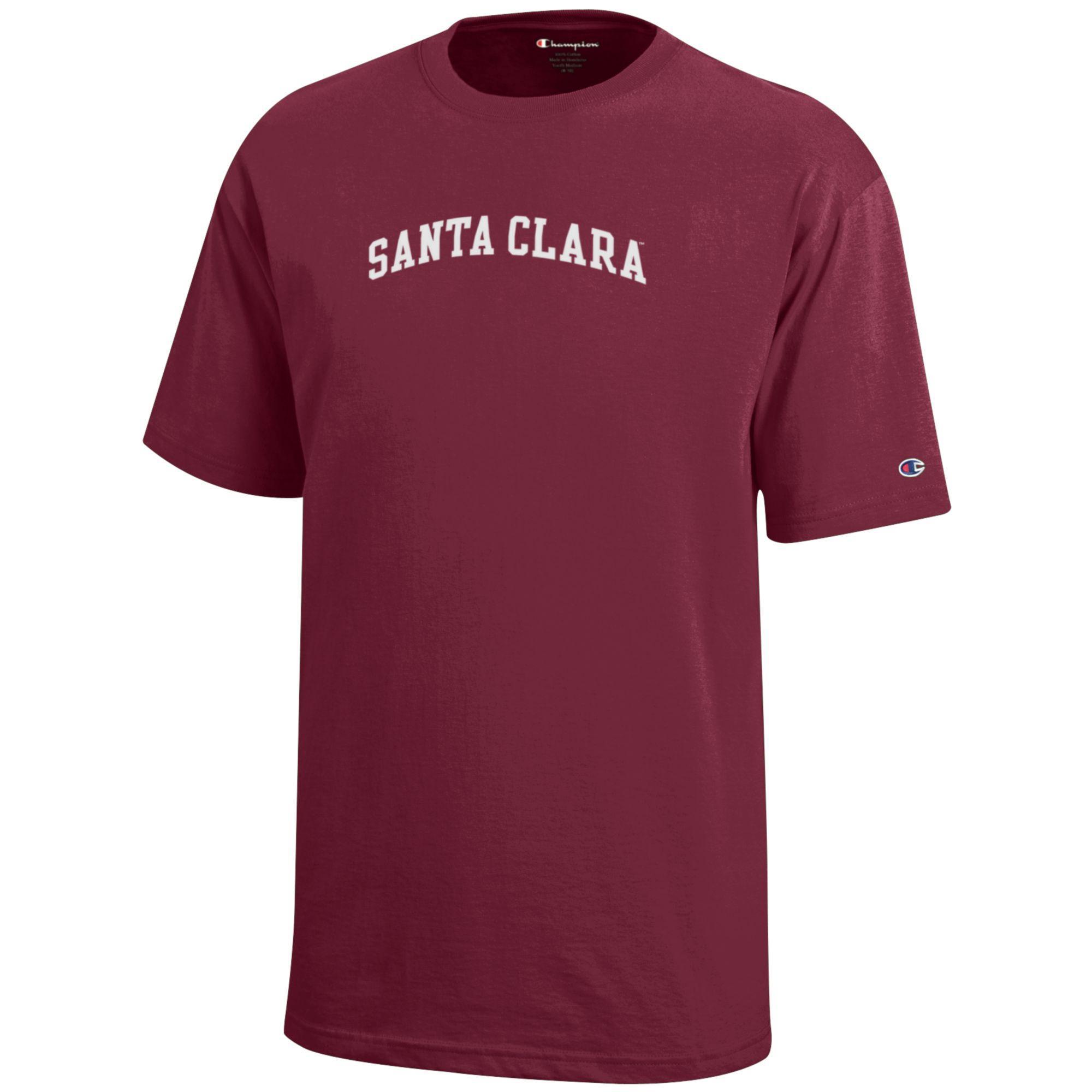 Product image 1 of 1 for Santa Clara Broncos Champion Youth Short Sleeve Tee, Garnet
